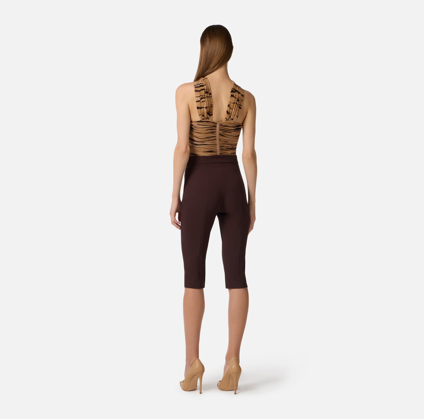 Body in jersey con stampa tigre BO03362E2 Elisabetta Franchi