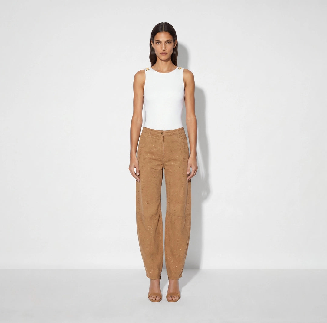Body in jersey crêpe con loghi gioiello avorio BO05067E2 Elisabetta Franchi