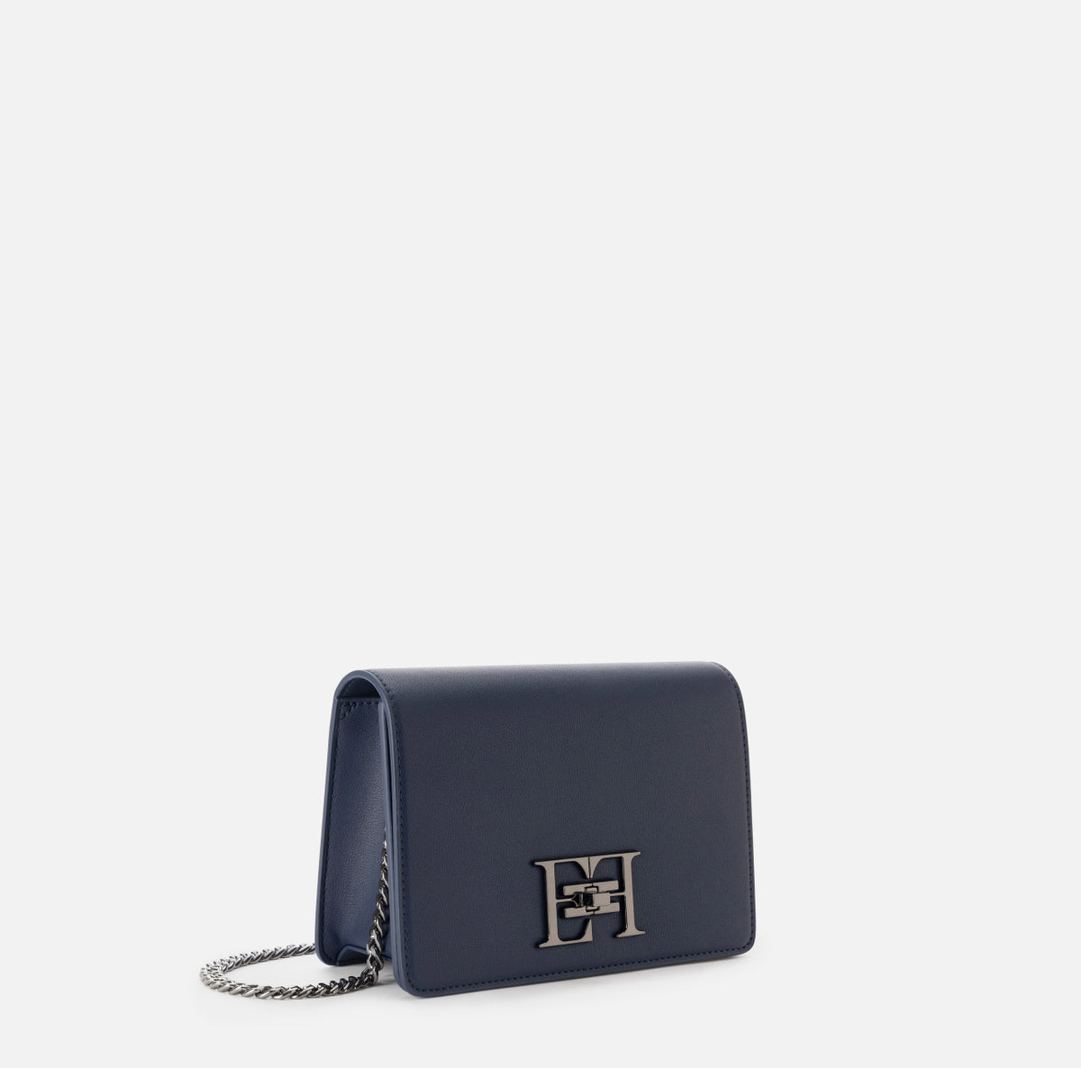 Borsa a tracolla con girello logo in metallo navy BS11A46E2 Elisabetta Franchi