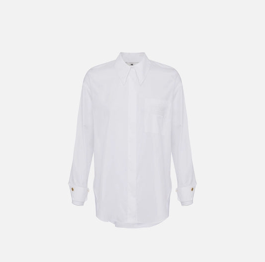 Camicia in popeline con taschino ricamato CA09251E2 Elisabetta Franchi