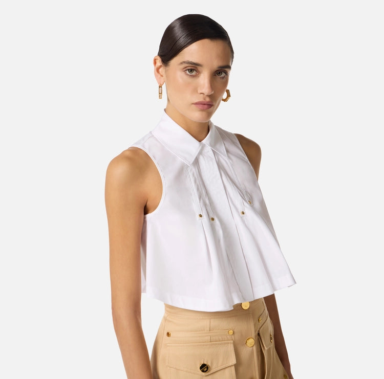 Camicia in popeline di cotone CA16362E2 Elisabetta Franchi