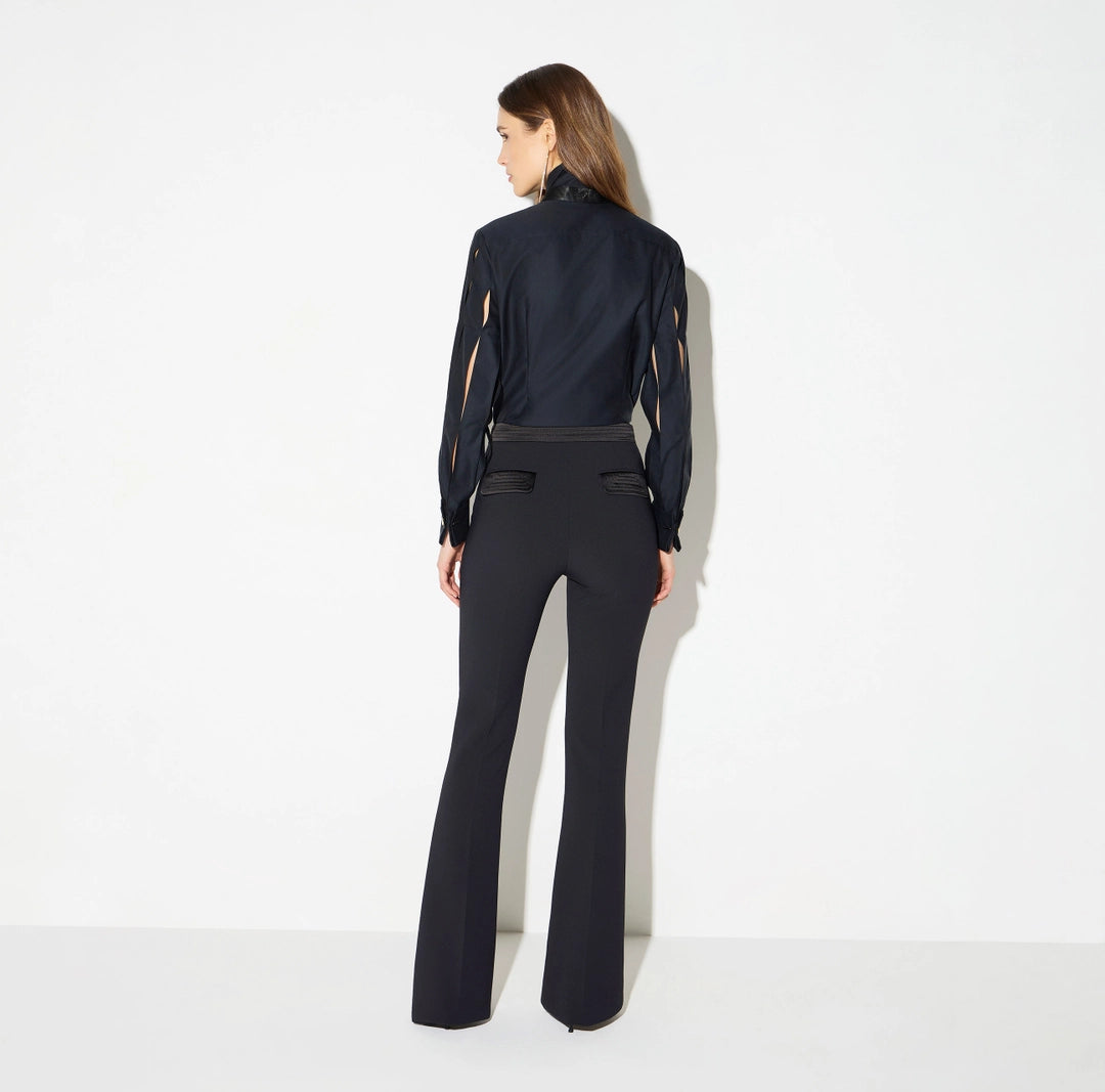 Camicia in cotone con papillon CA17367E2 Elisabetta Franchi