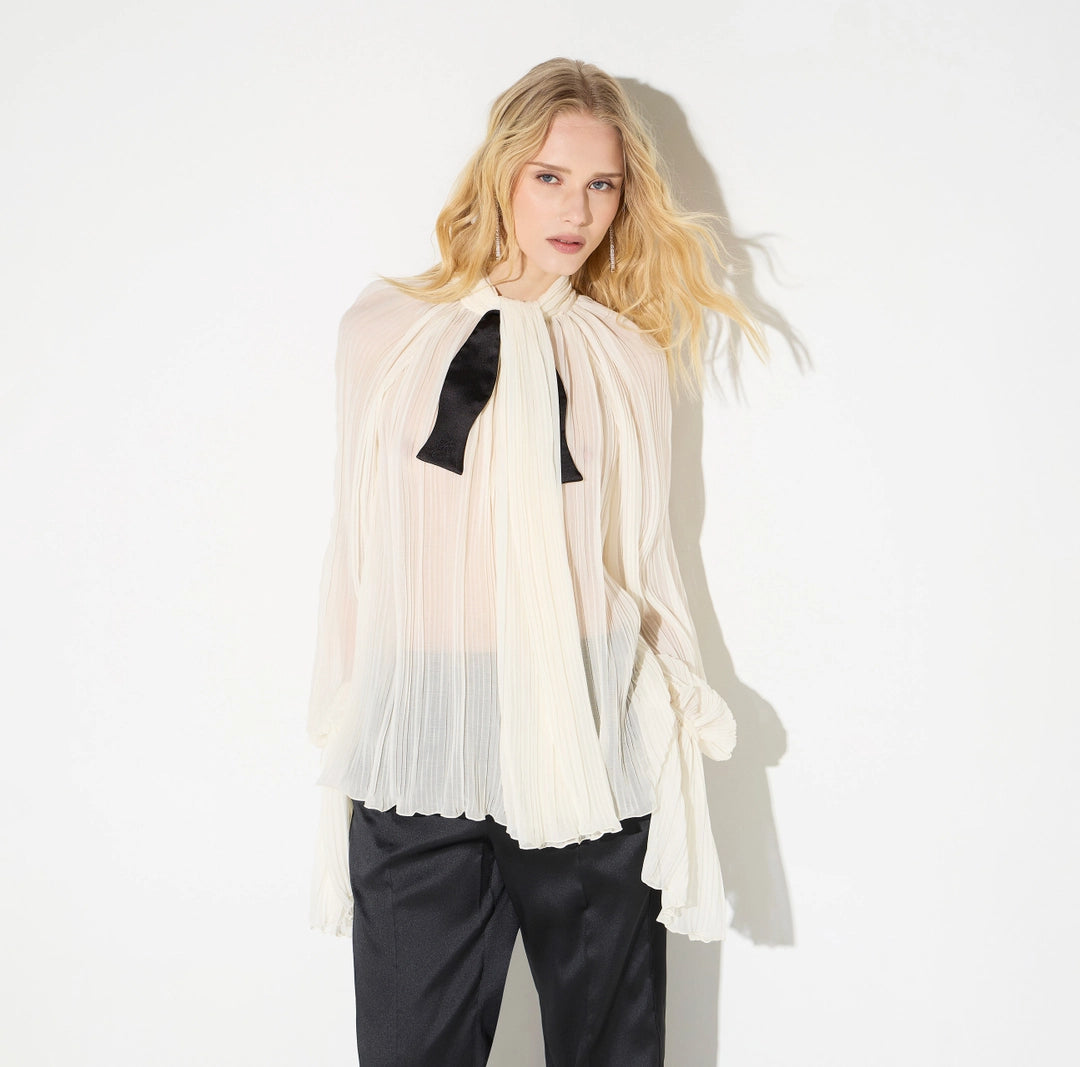 Blusa in crêponne CA21167E2 Elisabetta Franchi