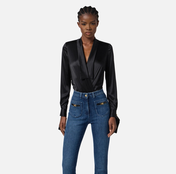 Body in raso CB00757E2 Elisabetta Franchi