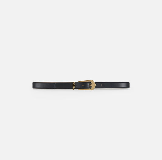 Cintura in pelle con dettagli logo CT31S66E2 Elisabetta Franchi