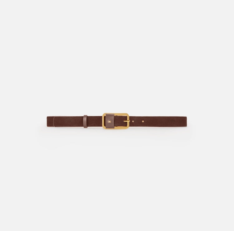 Cintura in pelle con logo a rilievo CT42S58E2 Elisabetta Franchi