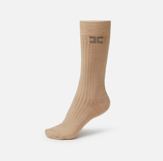 Calzini in lana a coste CZ01A56E2 Elisabetta Franchi