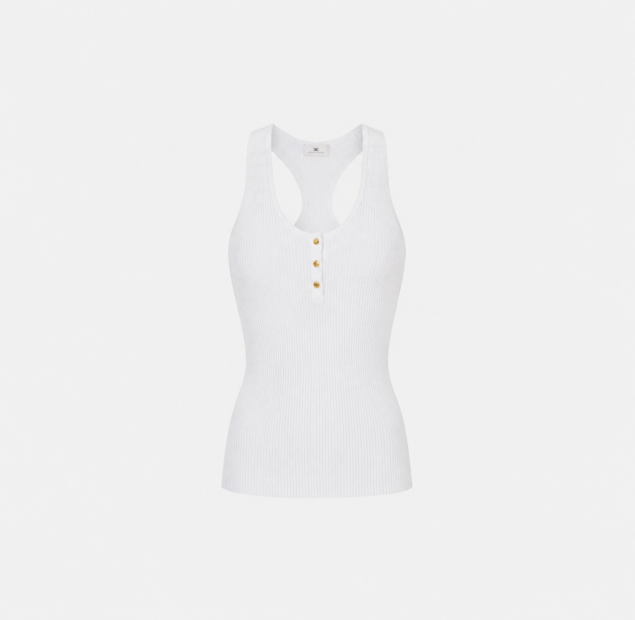 Top in maglia a micro-trecce TK75B61E2 Elisabetta Franchi
