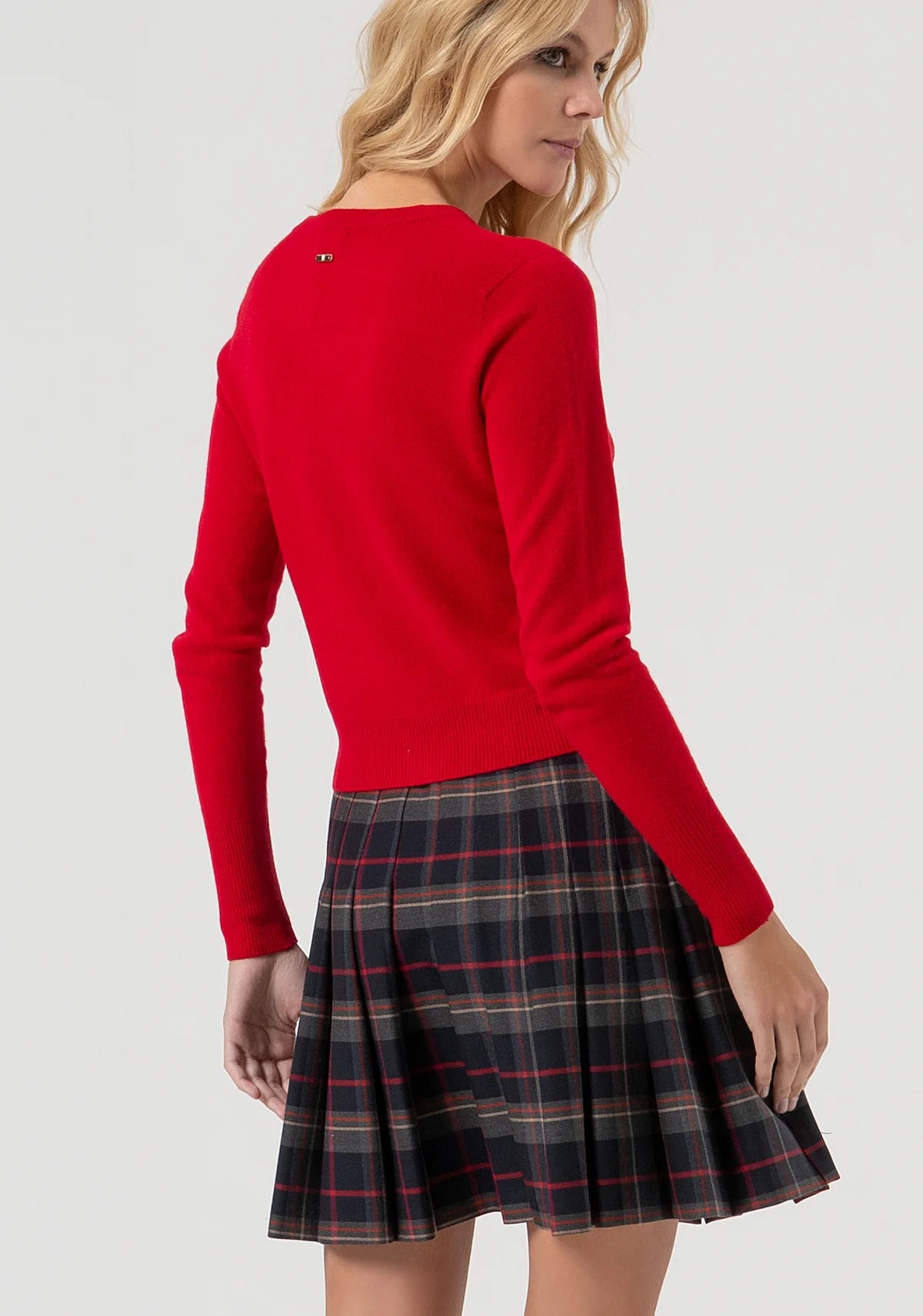 Cardigan slim in lana Fracomina