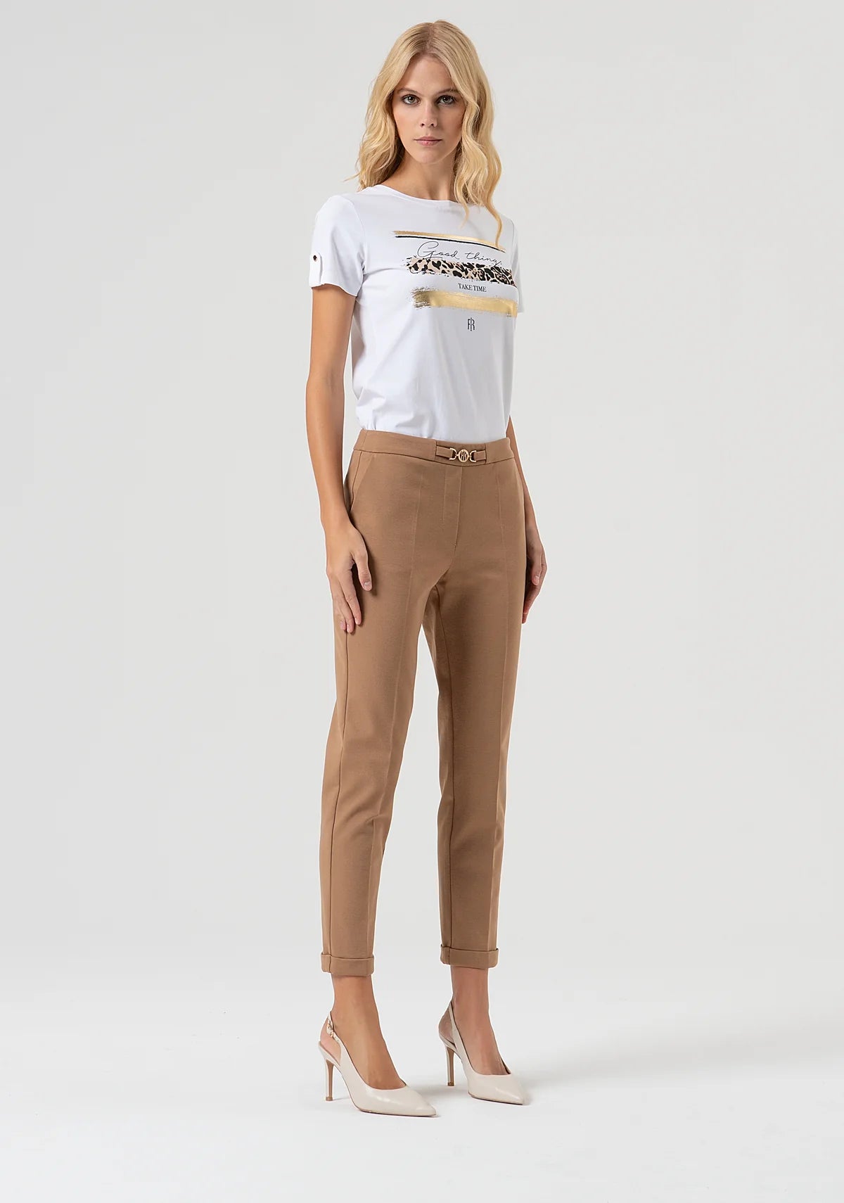 Pantalone slim chino Fracomina