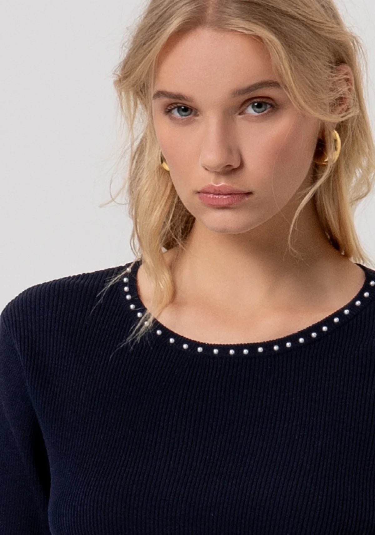Maglia cropped a costine Fracomina