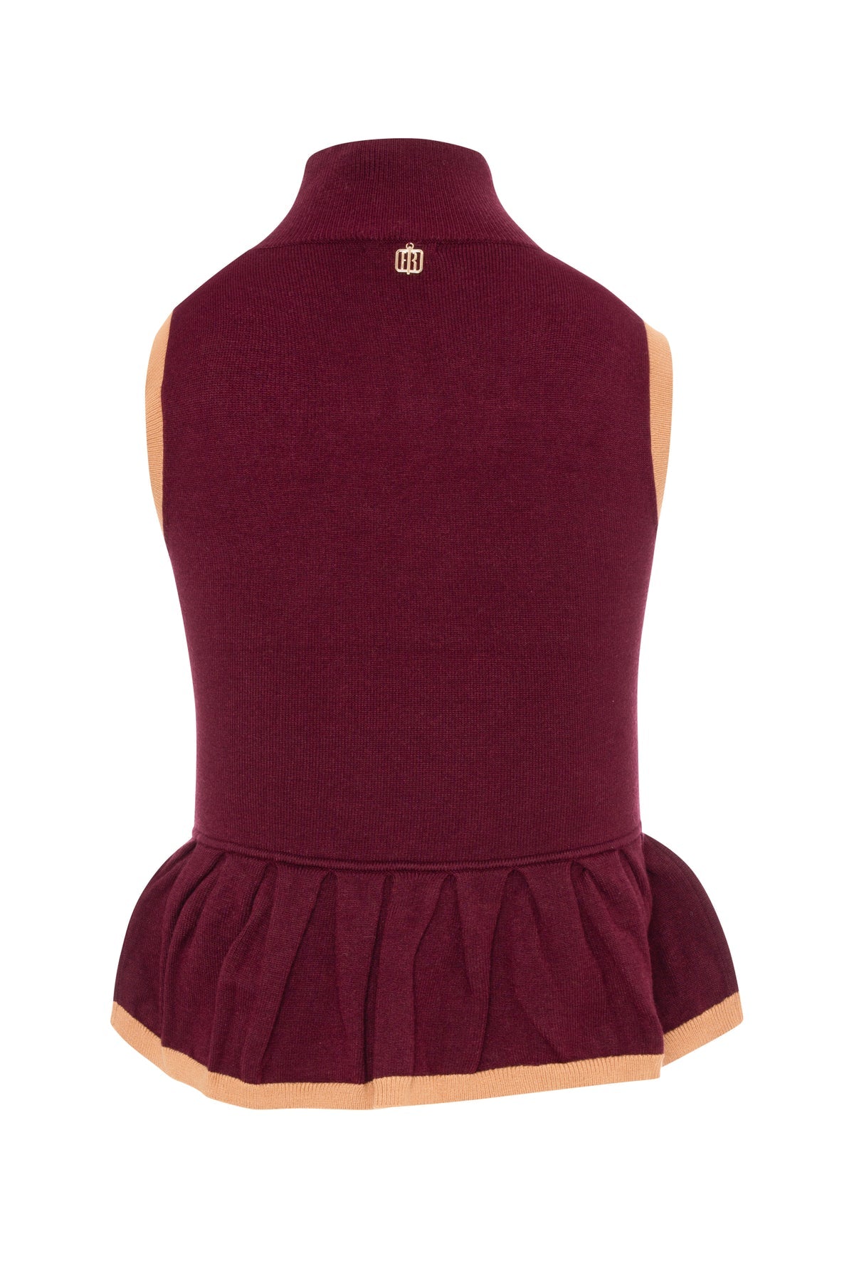 Top senza maniche in maglia bicolore Fracomina
