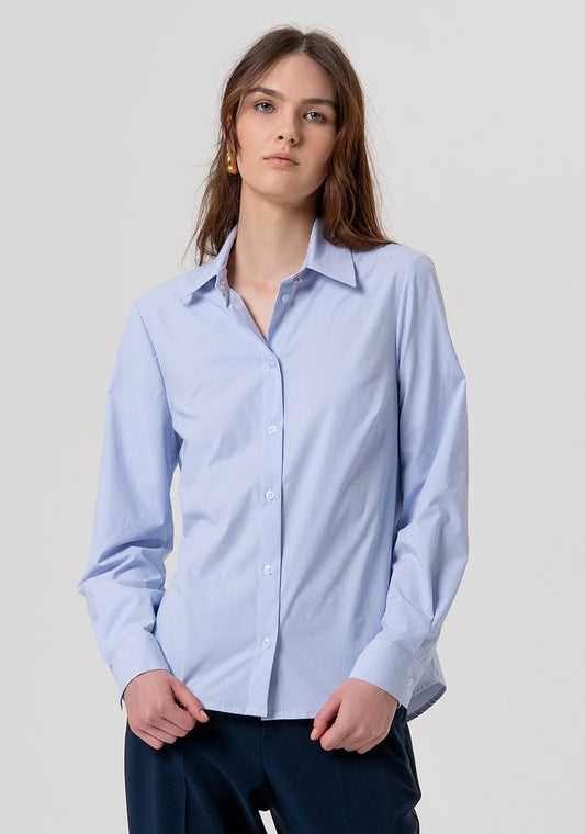 Camicia regular a righe Fracomina