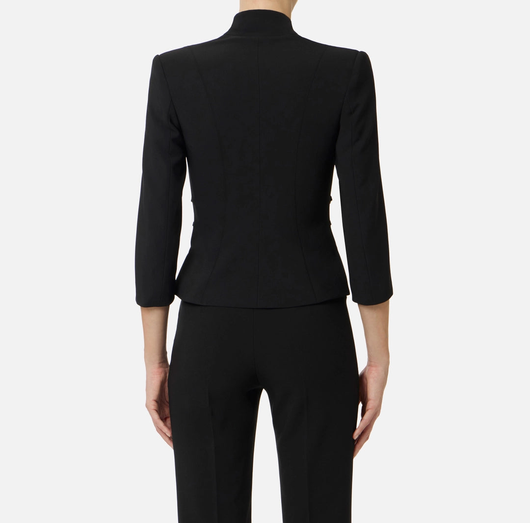 Giacca in doppio crêpe stretch e raso GI20261E2 Elisabetta Franchi