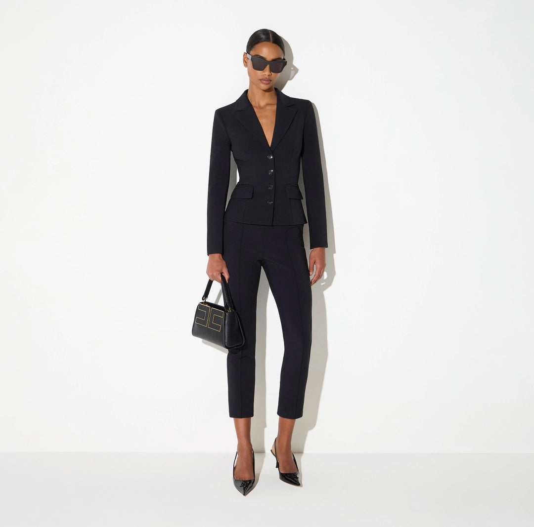 Giacca in tessuto tecnico GI25367E2 Elisabetta Franchi