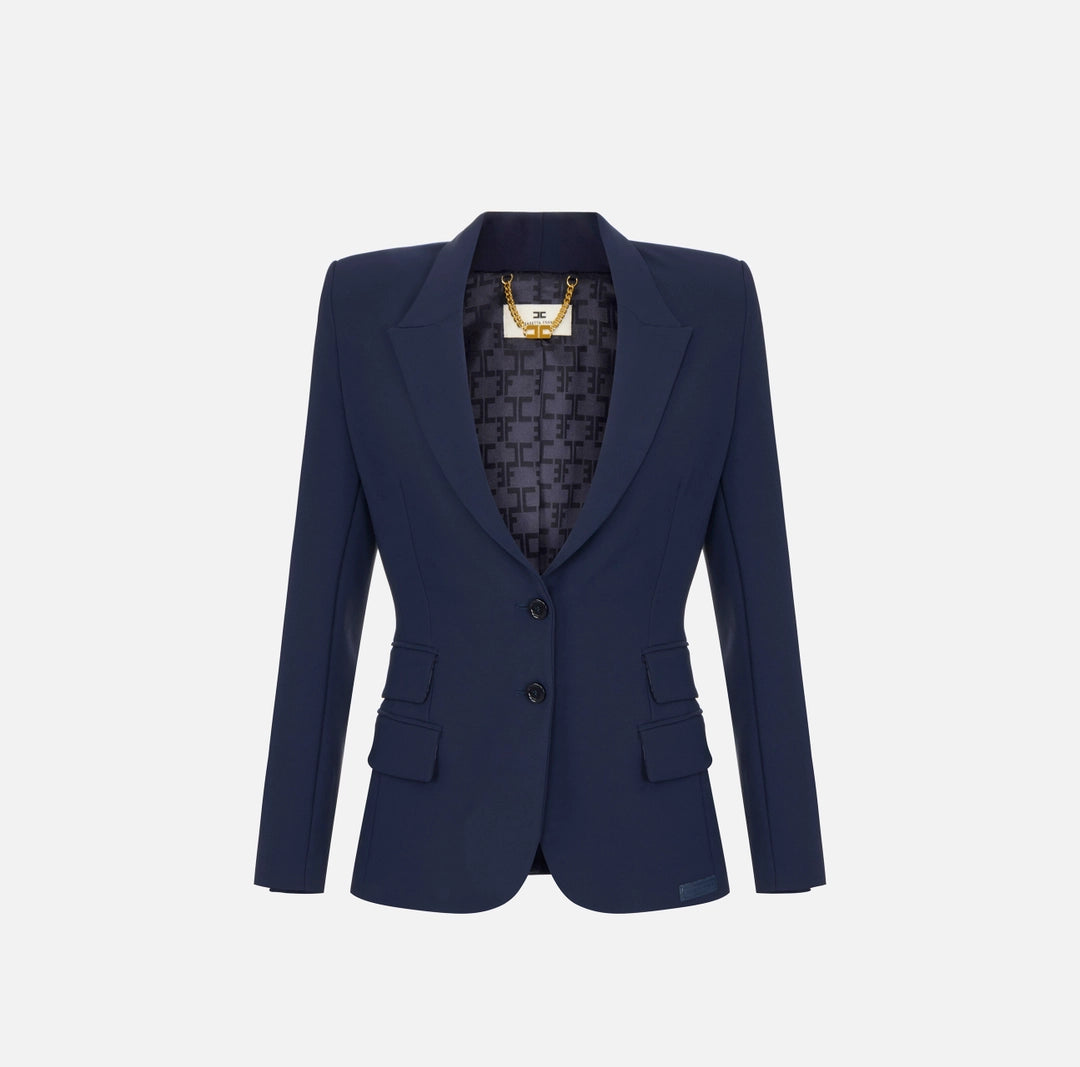 Giacca in crêpe leggero GI25666E2 Elisabetta Franchi