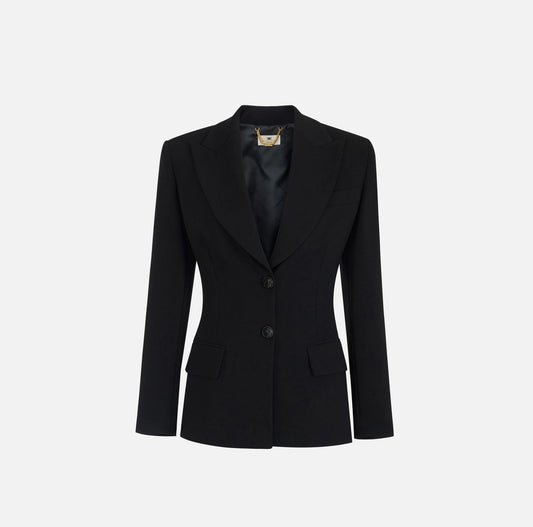 Giacca in crêpe leggero con lacci GI27366E2 Elisabetta Franchi