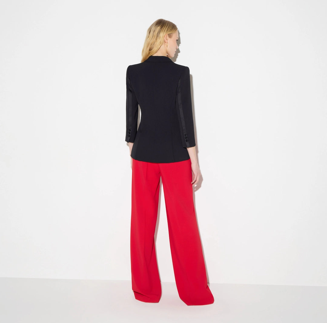 Giacca in crêpe leggero e raso GI27567E2 Elisabetta Franchi