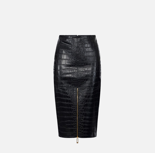Gonna con texture stampa cocco GO10856E2 Elisabetta Franchi