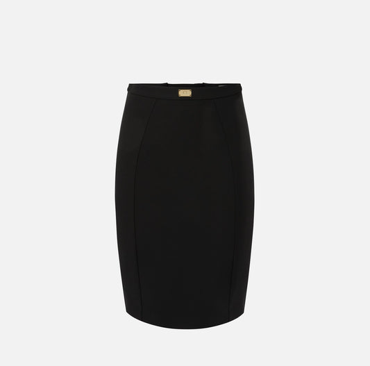 Gonna in tessuto bielastico con lacci criss-cross GO14757E2 Elisabetta Franchi