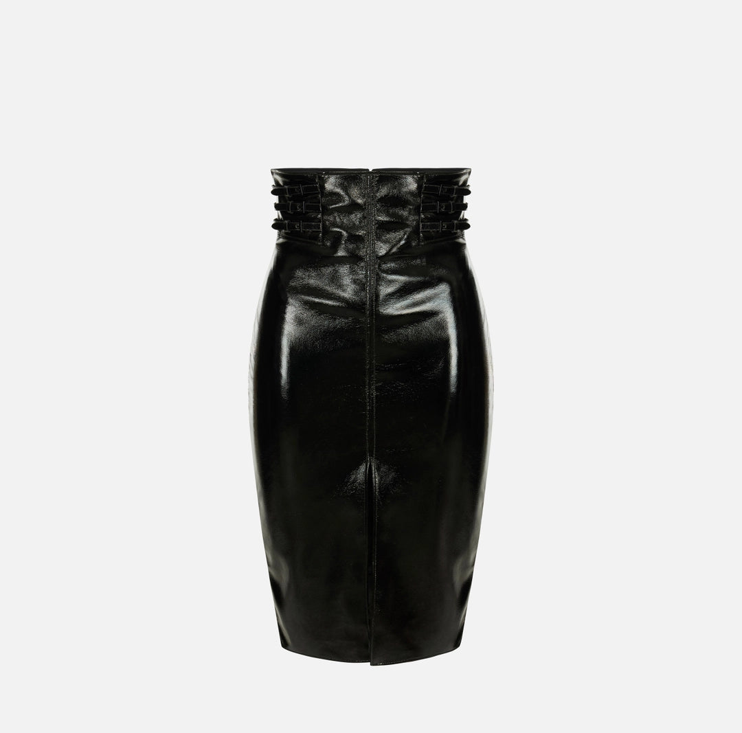Gonna lucida con cinturini GO24167E2 Elisabetta Franchi