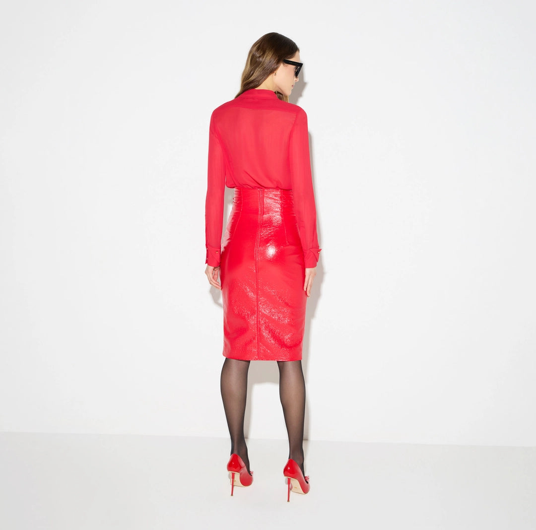 Gonna lucida con cinturini GO24167E2 Elisabetta Franchi