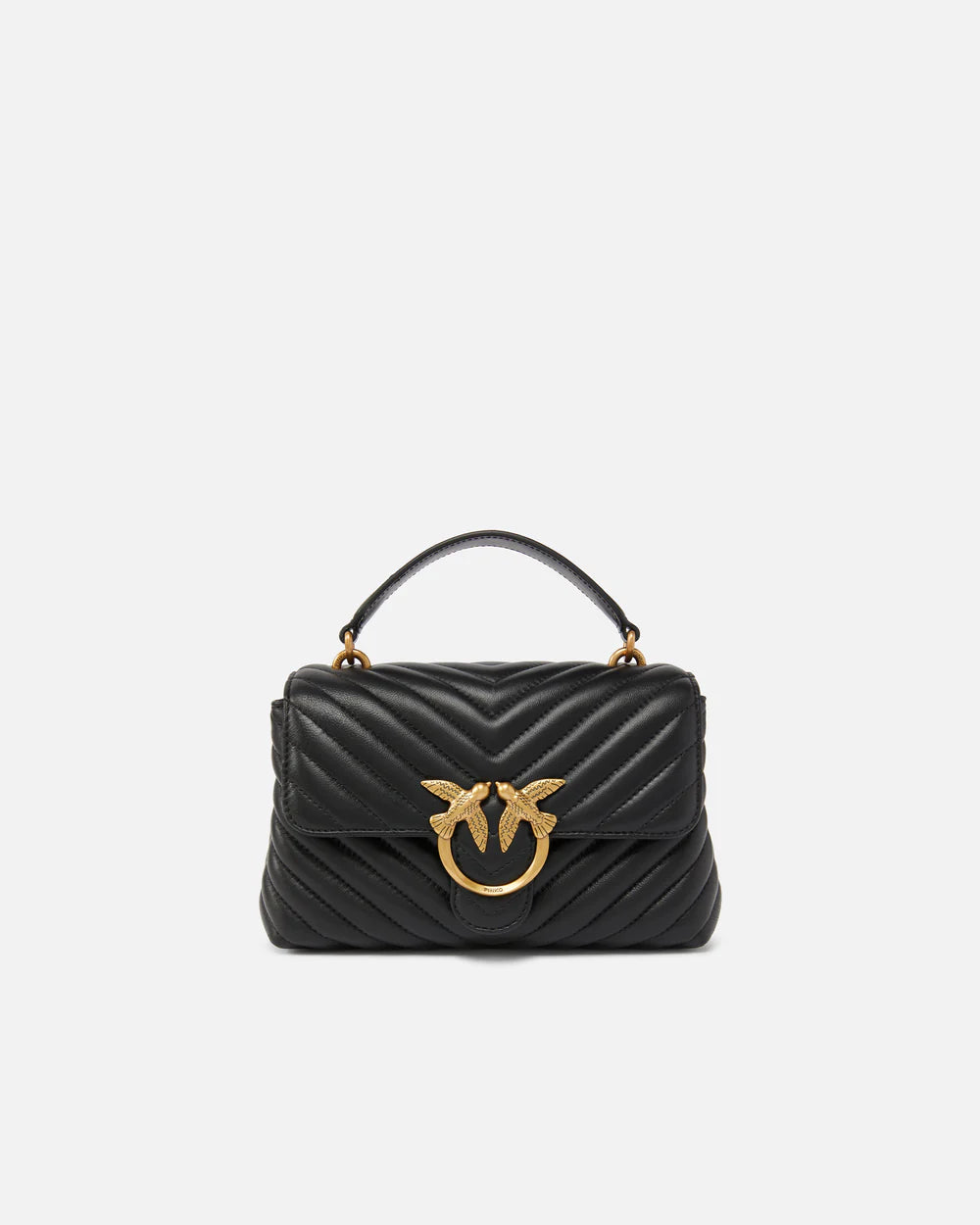 Borsa piccola a mano Lady Love Bag Puff Chevron Pinko