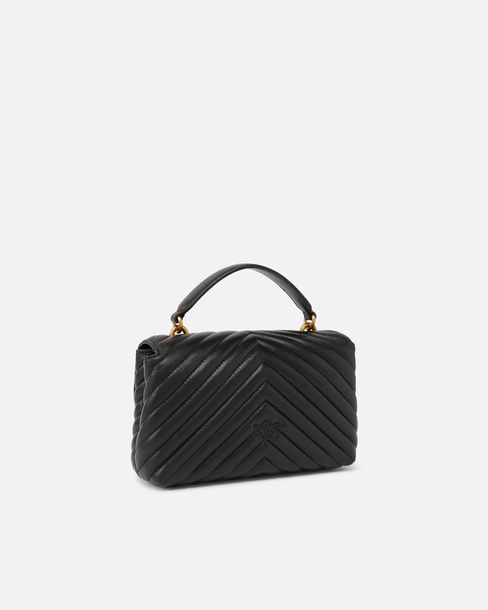 Borsa piccola a mano Lady Love Bag Puff Chevron Pinko
