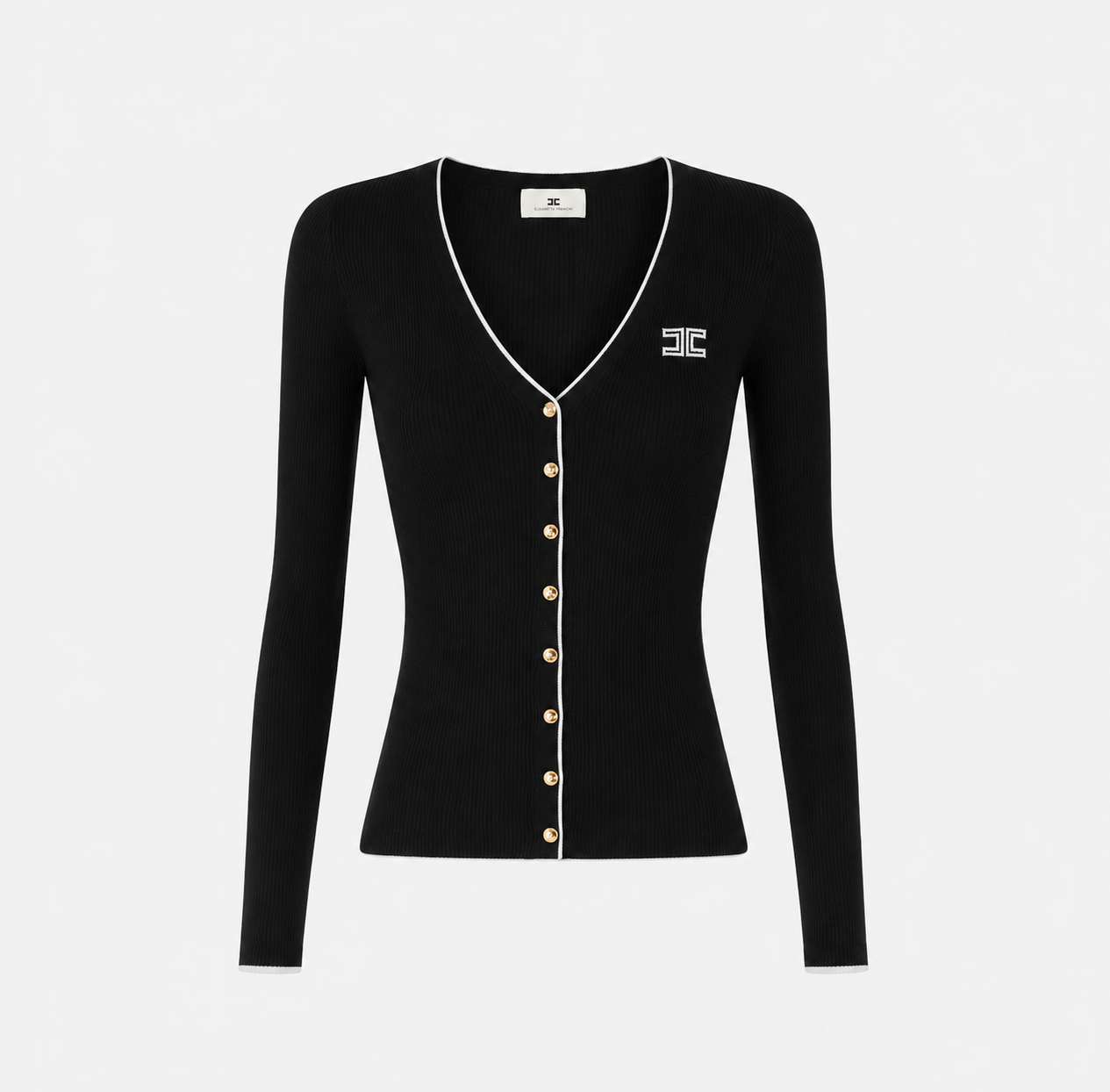 Cardigan in maglia a costine MK16B66E2 Elisabetta Franchi