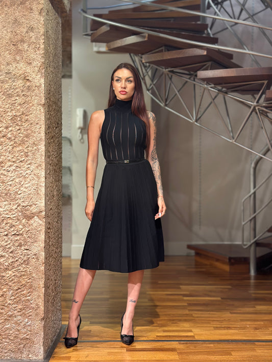 Abito in maglia con trama à jour AM02S56E2 Elisabetta Franchi