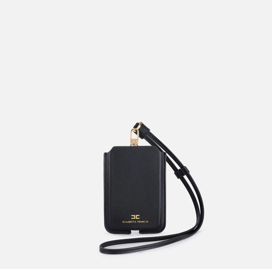 Porta cellulare medio con logo KE58A56E2 Elisabetta Franchi