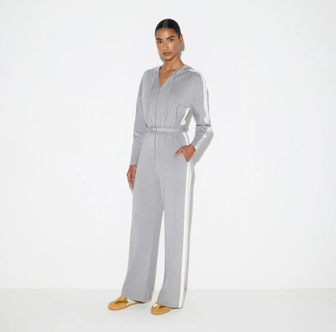 Tuta in maglia bicolore con logo KT71S66E2 Elisabetta Franchi