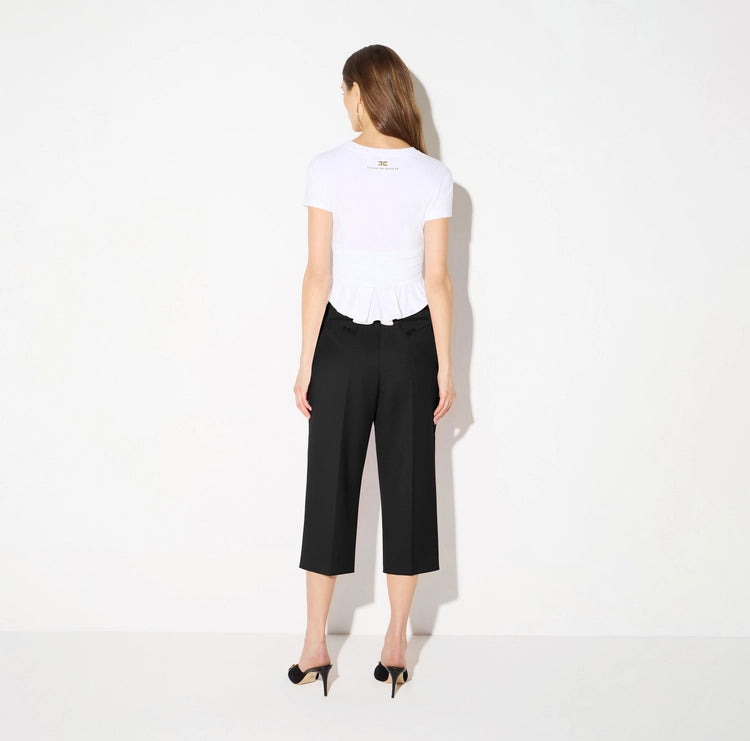 T-shirt in jersey con dettaglio gioiello MA00366E2 Elisabetta Franchi