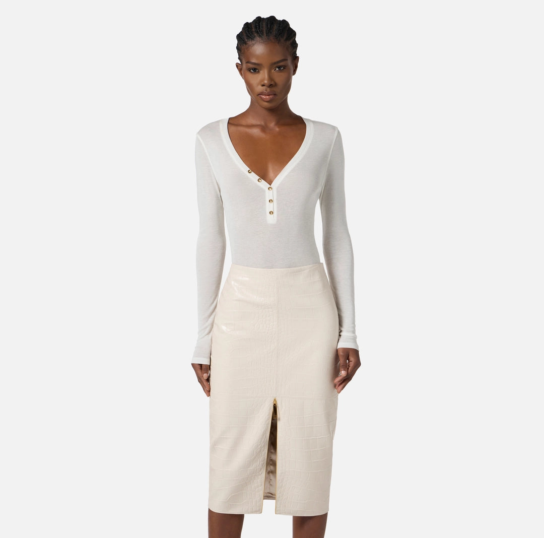 Maglia in jersey con bottoni MD62B56E2 Elisabetta Franchi