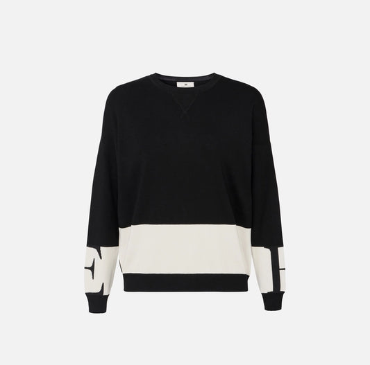 Maglia in viscosa con bande lucide MK01S56E2 Elisabetta Franchi