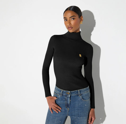 Dolcevita in maglia con ricami à jour MK05B66E2 Elisabetta Franchi