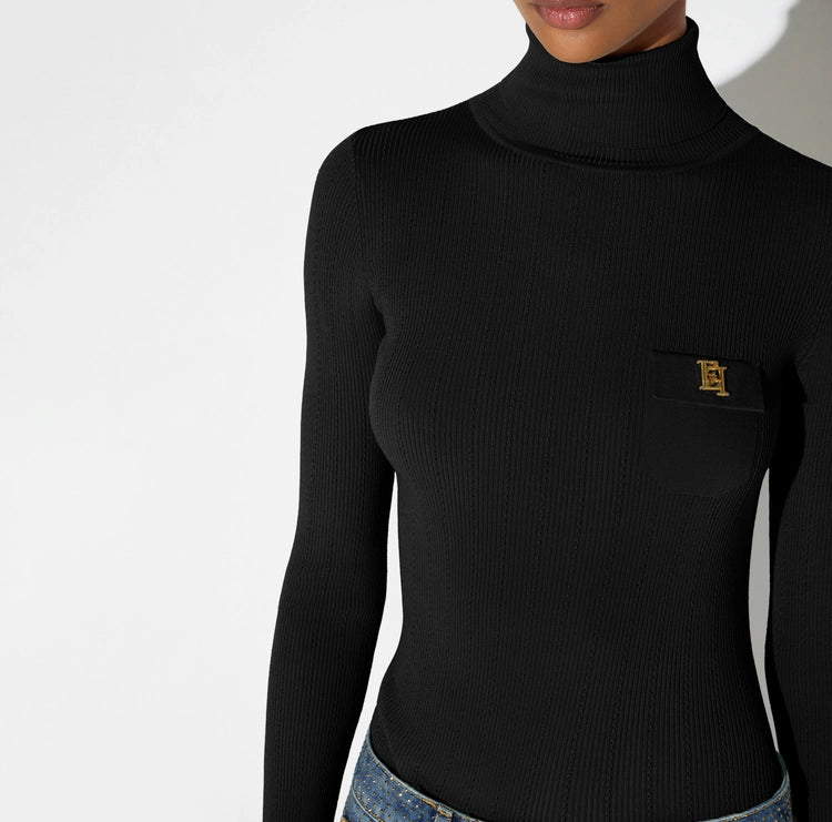 Dolcevita in maglia con ricami à jour MK05B66E2 Elisabetta Franchi