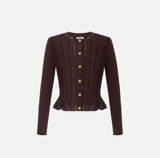 Giacca in maglia con dettagli à jour MK07S56E2 Elisabetta Franchi