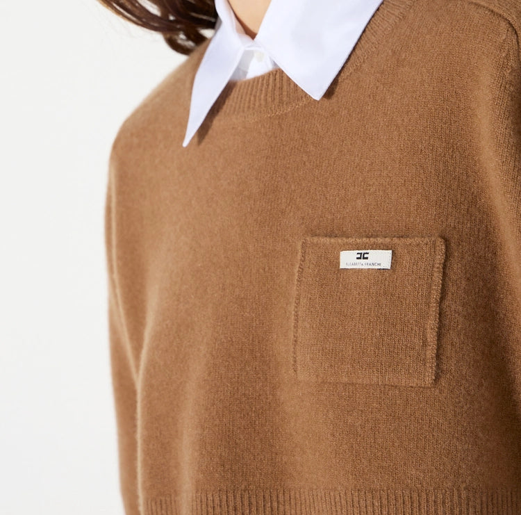 Top in lana e cashmere MK11T66E2 Elisabetta Franchi