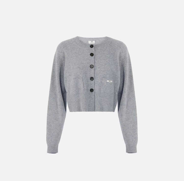 Cardigan in lana e cashmere MK12T66E2 Elisabetta Franchi