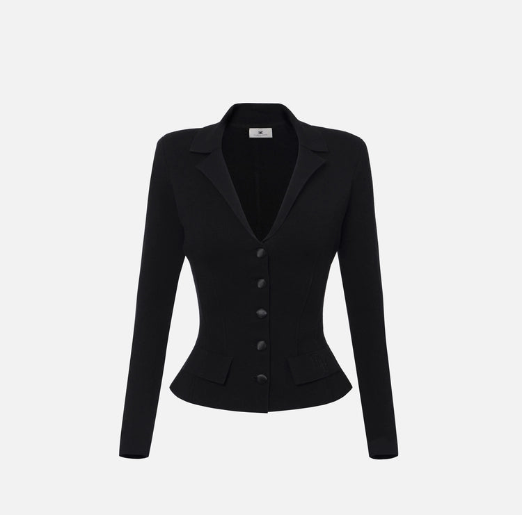 Giacca in lana punto stoffa MK16S56E2 Elisabetta Franchi