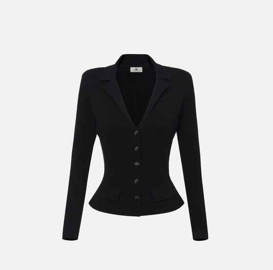 Giacca in lana punto stoffa MK16S56E2 Elisabetta Franchi