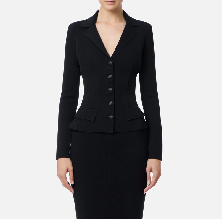 Giacca in lana punto stoffa MK16S56E2 Elisabetta Franchi
