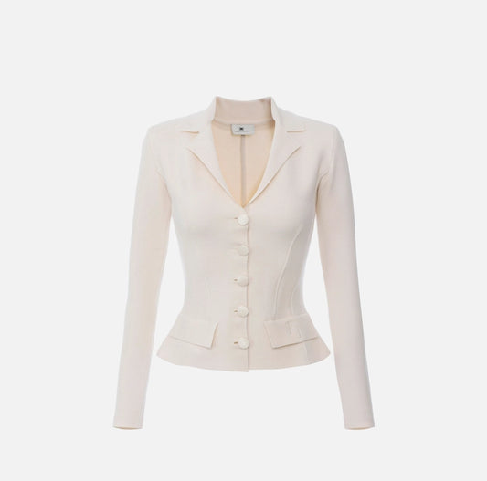 Giacca in lana punto stoffa MK16S56E2 Elisabetta Franchi