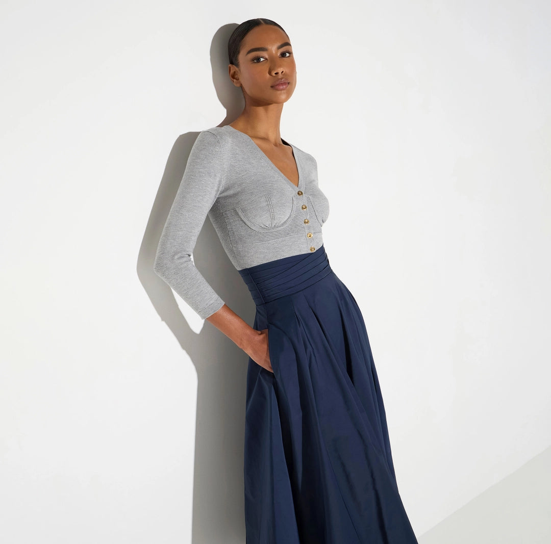 Cardigan bustier in maglia MK24S67E2 Elisabetta Franchi