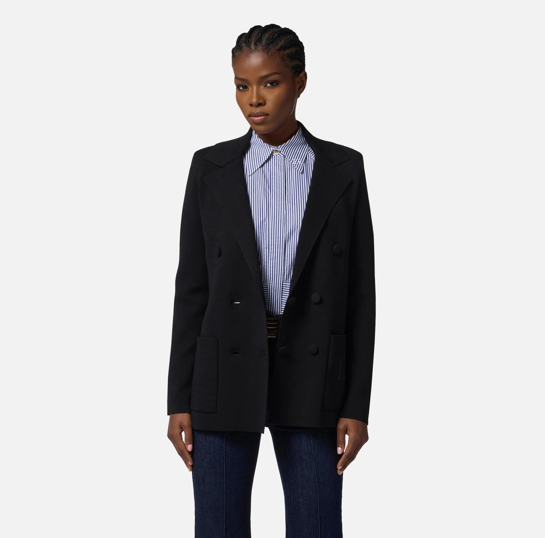 Giacca in maglia con ricamo MK52S57E2 Elisabetta Franchi