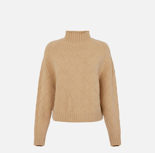 Pullover in maglia con losanghe jacquard MK55T57E2 Elisabetta Franchi