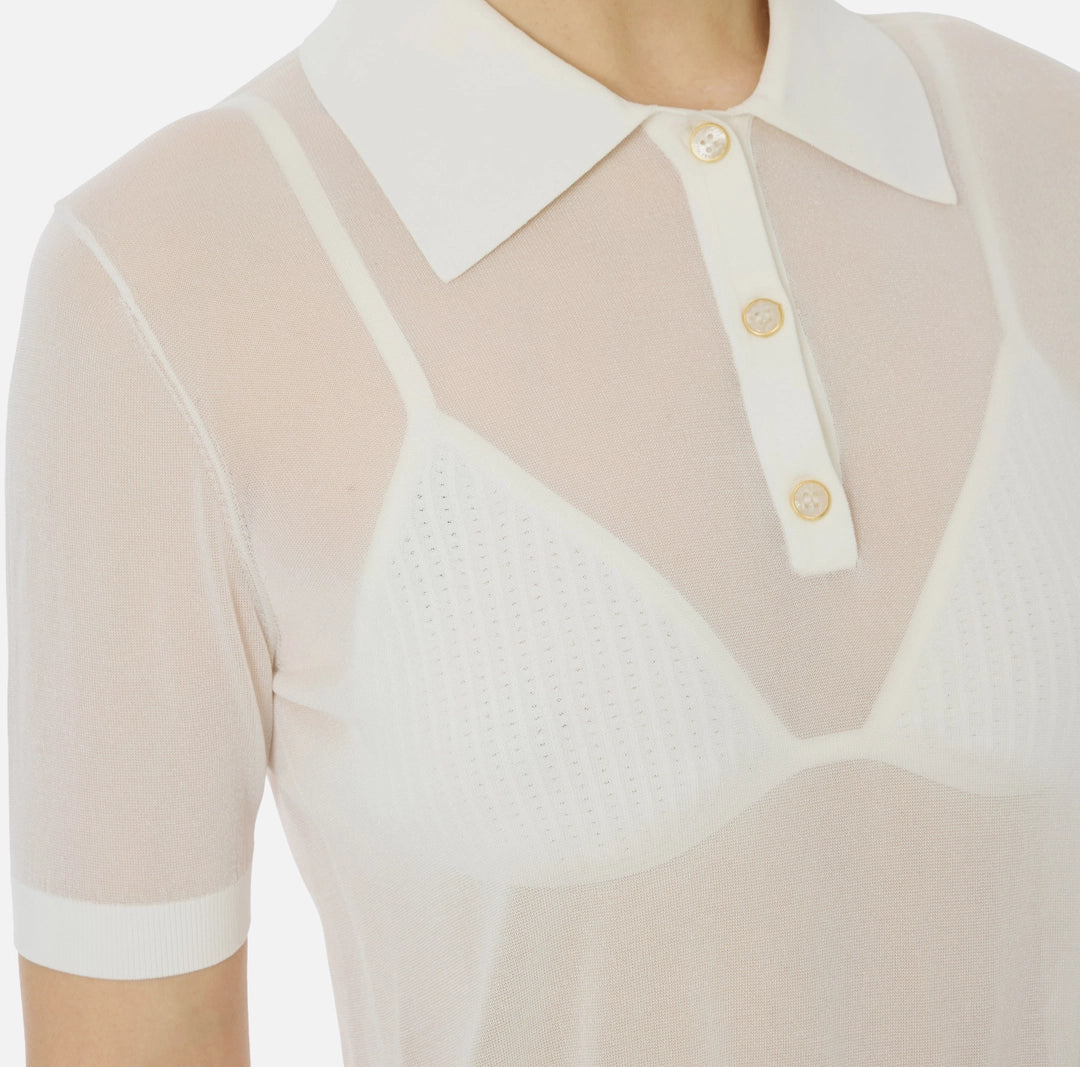 Polo in nylon con reggiseno MK80B61E2 Elisabetta Franchi