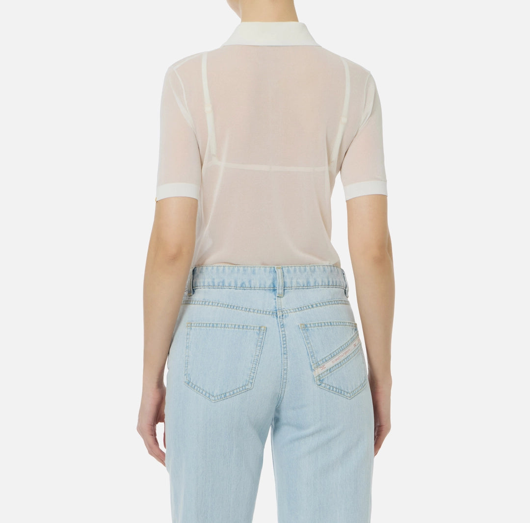 Polo in nylon con reggiseno MK80B61E2 Elisabetta Franchi