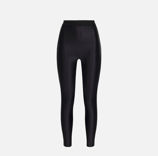 Leggings in lycra lucida con elastico logato PA04746E2 Elisabetta Franchi